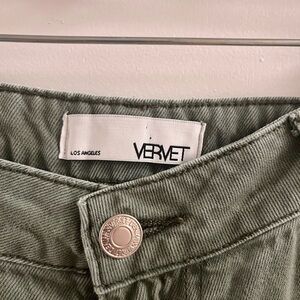 Vervet Women's Olive Jeans